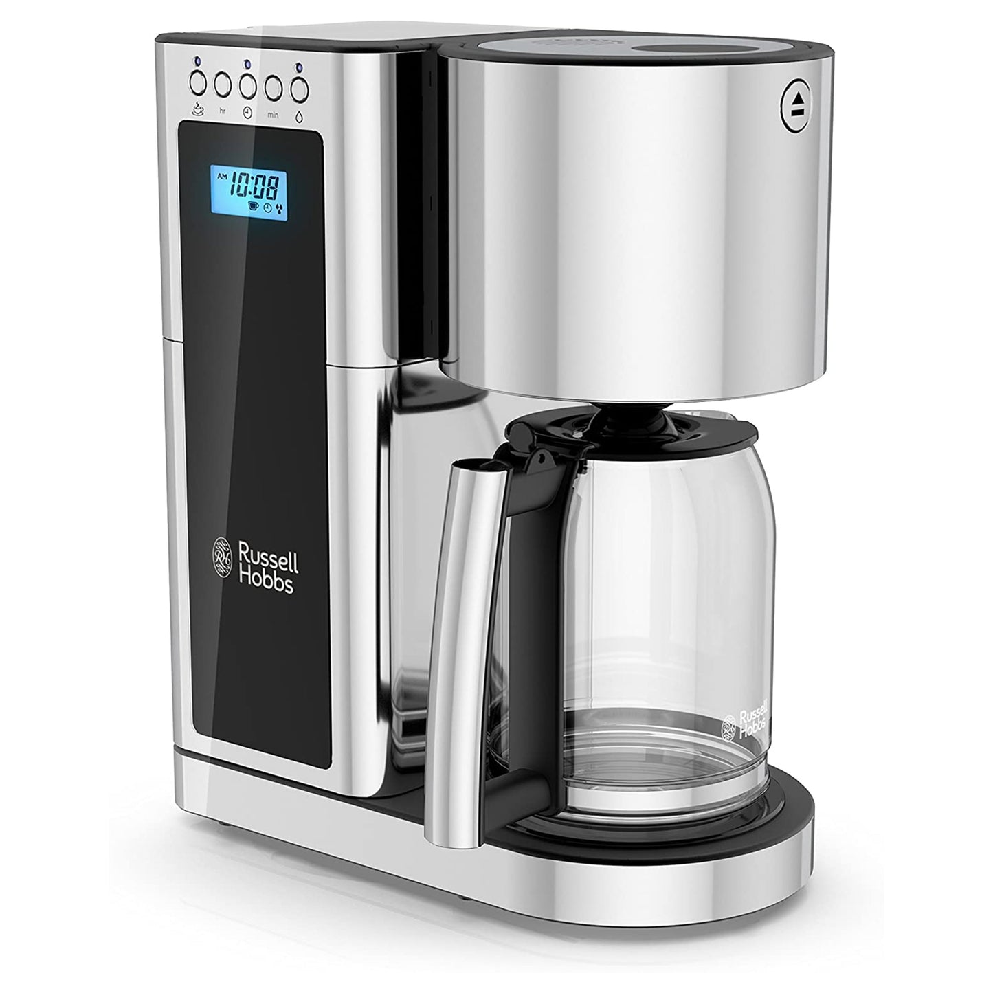 Russell Hobbs Glass 8 Cup Coffeemaker in Black and Stainless Steel LuxuryLifeWay Online Store