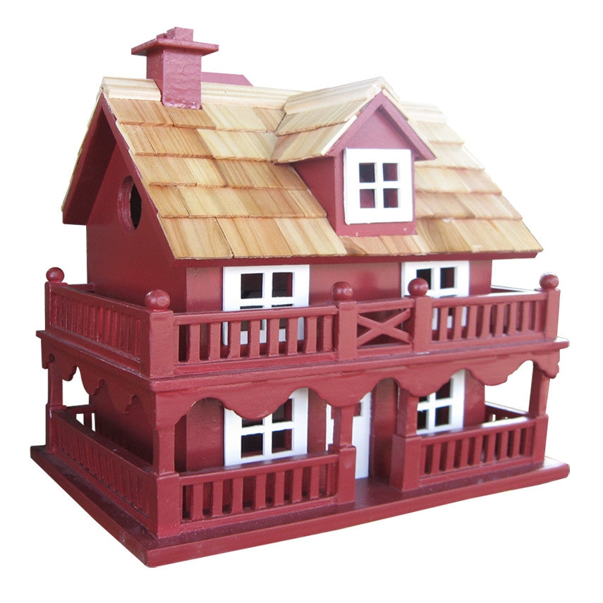 Red Wood Birdhouse - Made of Kiln Dried Hardwood LuxuryLifeWay Online Store
