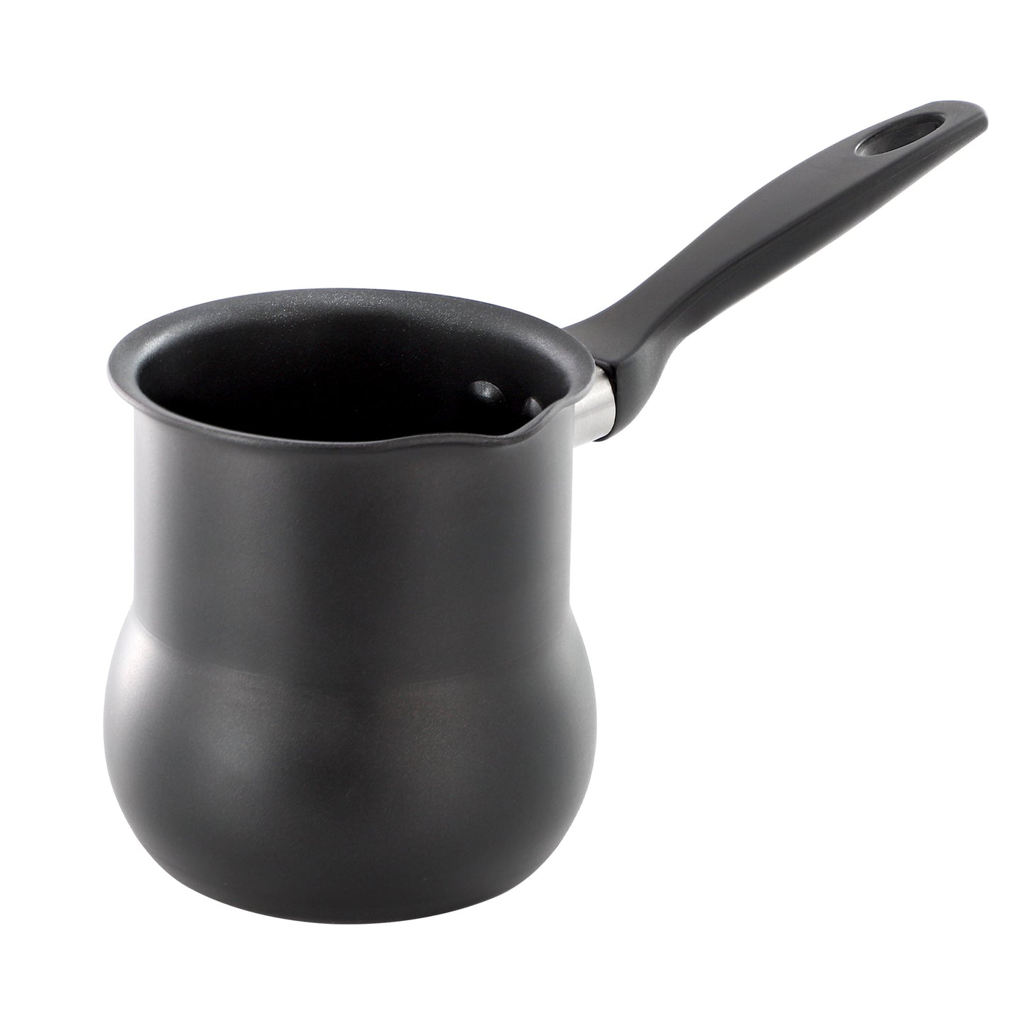 Better Chef 0.6 Quart Aluminum Nonstick Turkish Coffee Warmer in Black with Cool Touch Handle LuxuryLifeWay Online Store