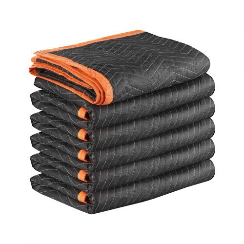 Moving Blankets 6 Pcs, 72 x 40 in (32 lbs/dz) Large Packing Blankets with Cotton Filling, Heavy Duty Nonwoven Fabric Padded Moving Blanket for Shipping, Wrapping, Protecting Furniture LuxuryLifeWay Online Store