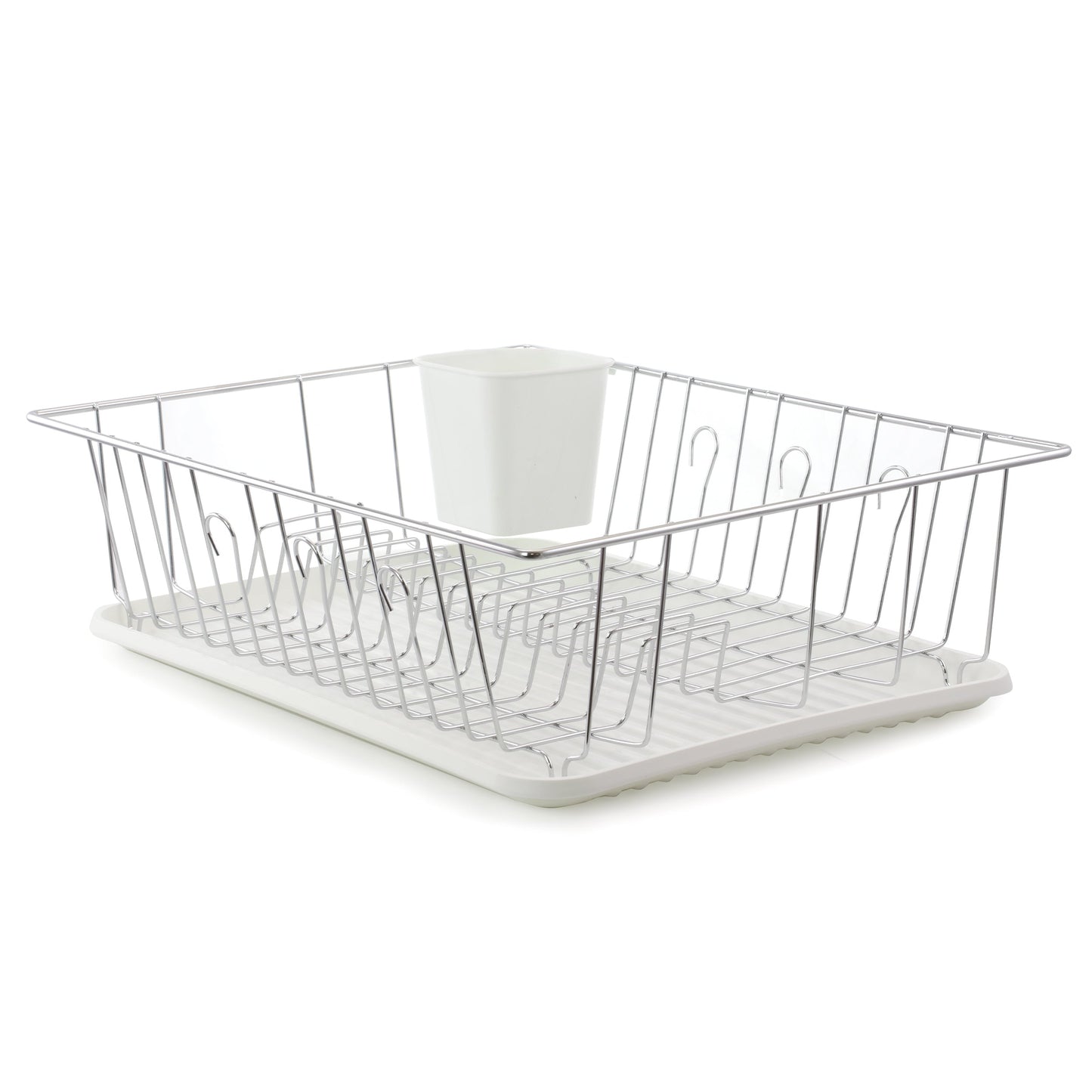 Better Chef 16-Inch Dish Rack in White with Cutlery Holder LuxuryLifeWay Online Store