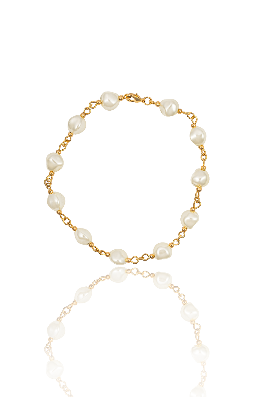 Pearl Link Chain Necklace (F252/I125) LuxuryLifeWay Online Store