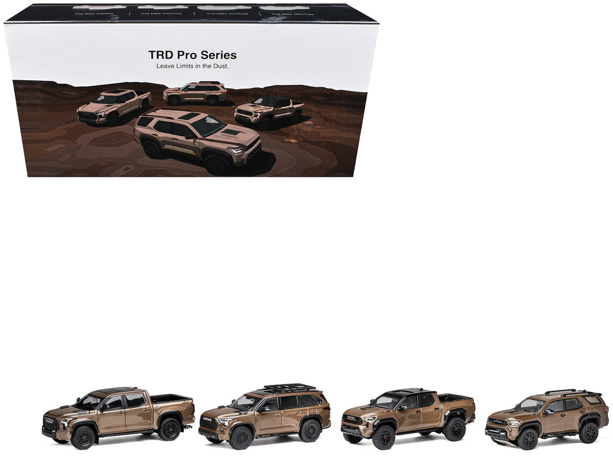 Toyota TRD PRO Mudbath 4 Car Set Limited Edition to 200 pieces Worldwide 1/64 Diecast Model Cars by GCD LuxuryLifeWay Online Store