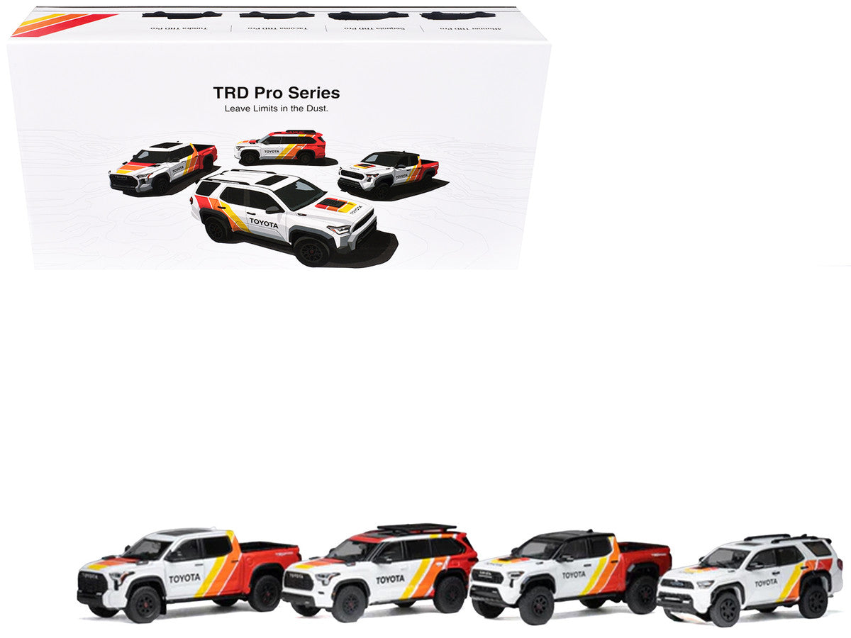 Toyota TRD PRO 4 Car Set Limited Edition to 500 pieces Worldwide 1/64 Diecast Model Cars by GCD LuxuryLifeWay Online Store