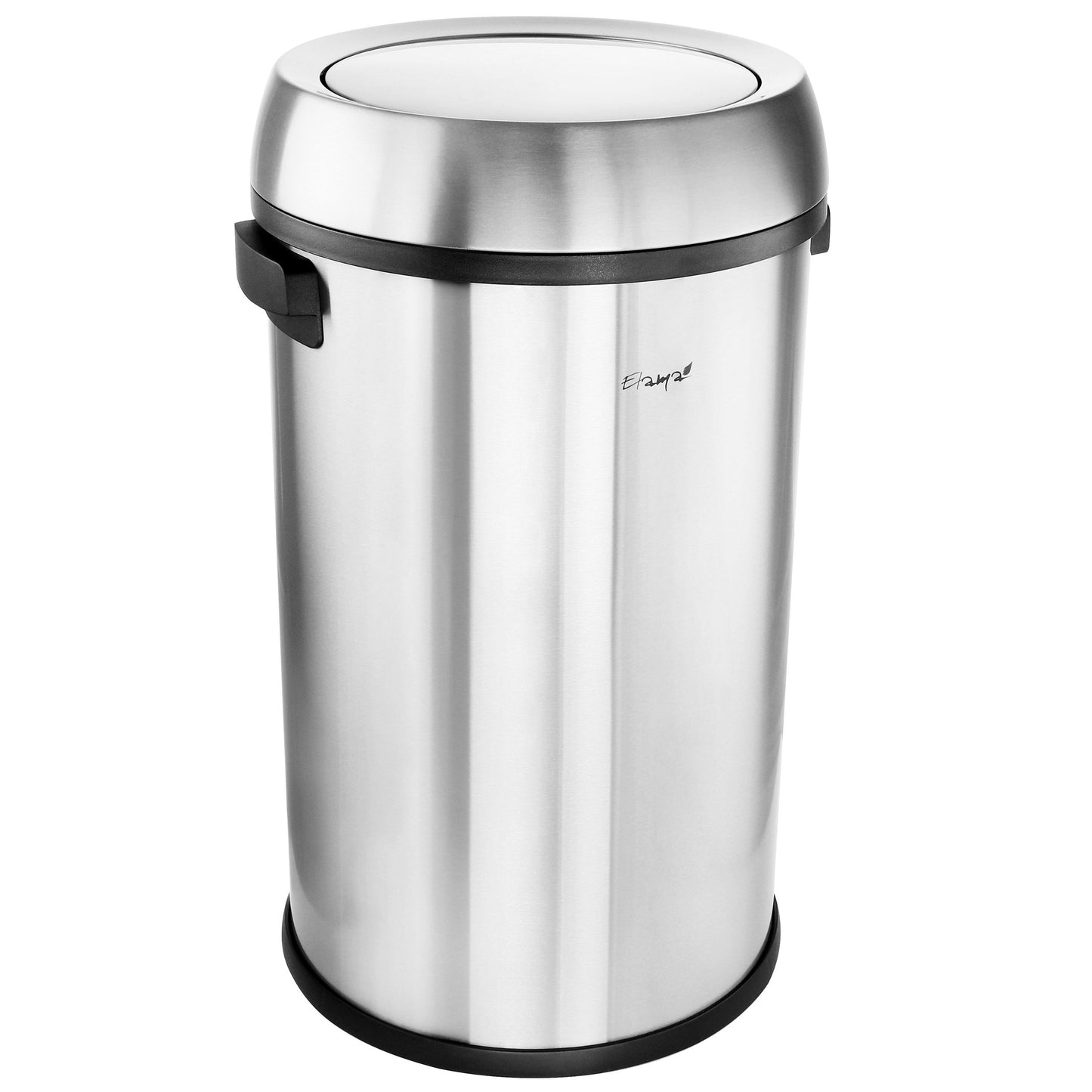 Elama Large 17 Gallon Swing Lid Stainless Steel Cylindrical Trash Bin LuxuryLifeWay Online Store