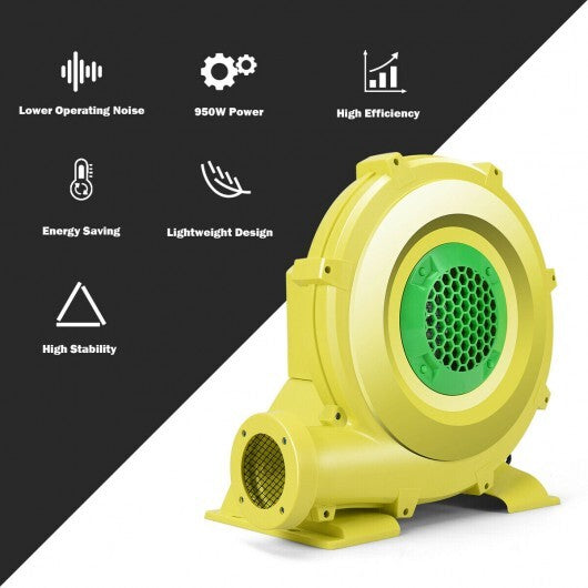 950 W 1.25 HP Air Blower Pump Fan for Inflatable Bounce House LuxuryLifeWay Online Store