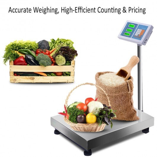 660 lbs Weight Computing Digital Floor Platform Scale - Color: White LuxuryLifeWay Online Store