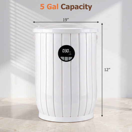 Towel Warmer Heated Bucket with Auto Shut Off and Fragrance Tray for Bathrooms-White LuxuryLifeWay Online Store