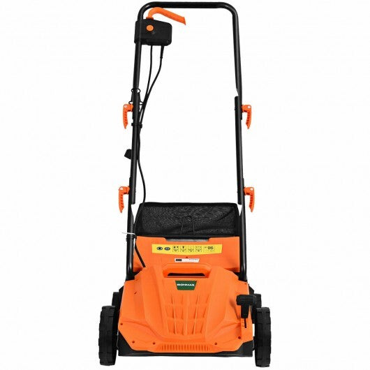 13 Inch 12 Amp Electric Scarifier with Collection Bag and Removable Blades-Green LuxuryLifeWay Online Store