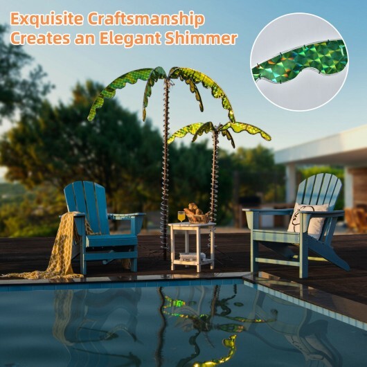 5 Feet LED Pre-lit Palm Tree Decor with Light Rope LuxuryLifeWay Online Store