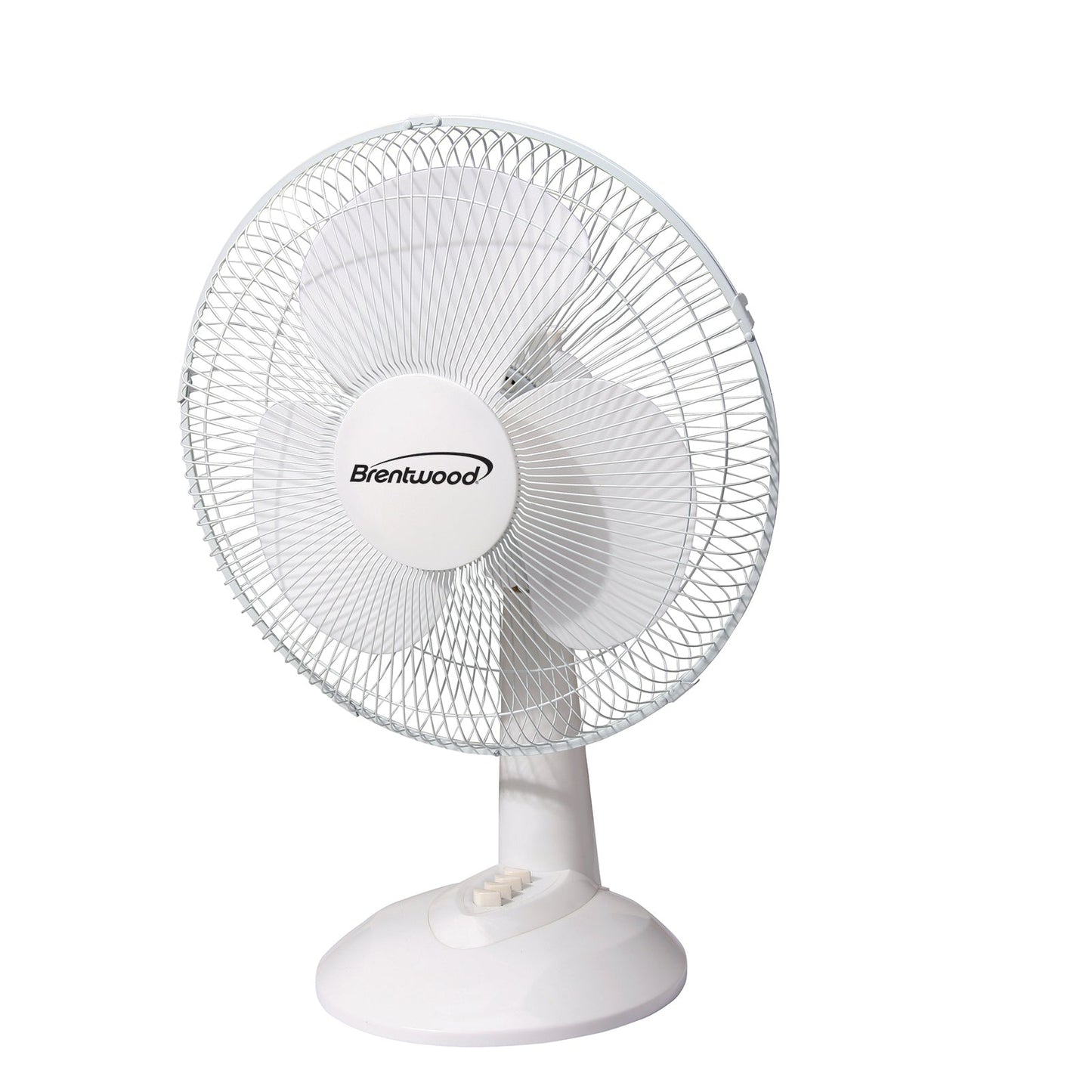 Kool Zone 12" Oscillating Desk Fan- White LuxuryLifeWay Online Store