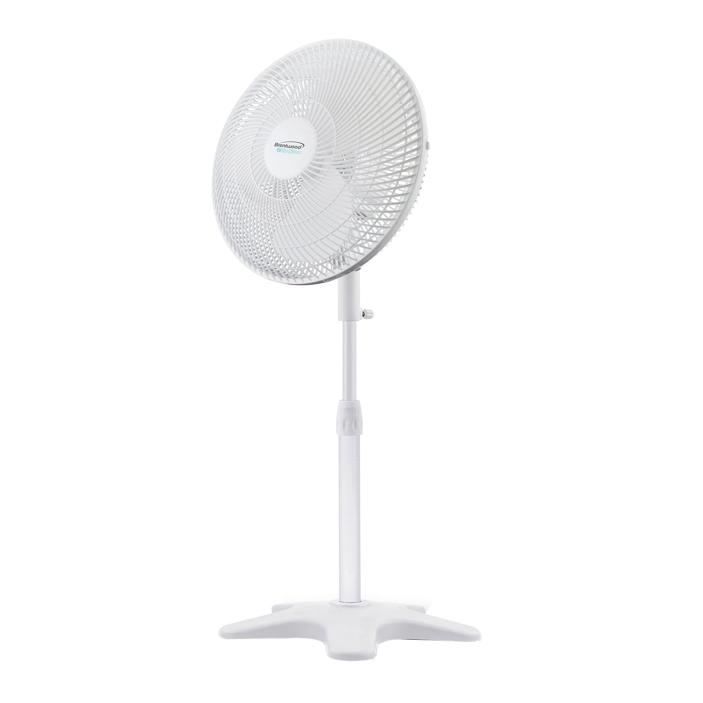 Brentwood Kool Zone F-16SPW 3-Speed 16 Oscillating Stand Fan, White LuxuryLifeWay Online Store