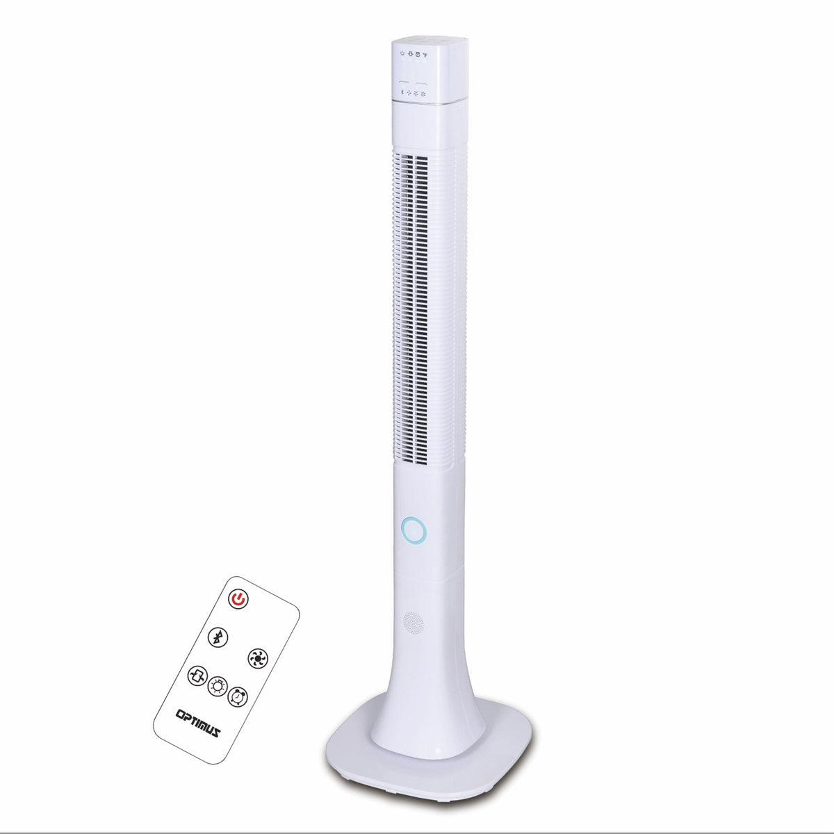 Optimus 48 Inch Pedestal Tower Fan with Remote Control, Bluetooth and LED LuxuryLifeWay Online Store