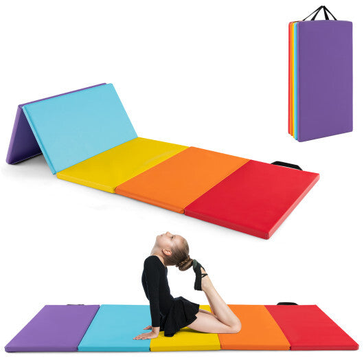 5-Panel Folding Gymnastics Mat for Kids-Green LuxuryLifeWay Online Store