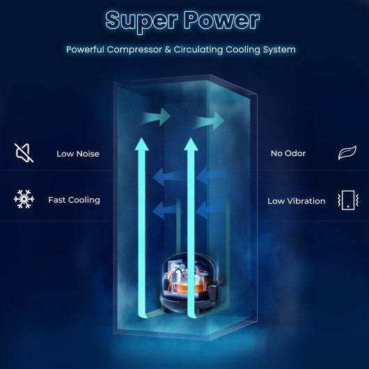 15 Inch 100 Can Built-in Freestanding Beverage Cooler Refrigerator with Adjustable Temperature and Shelf-Silver LuxuryLifeWay Online Store