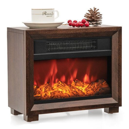 Mini Wooden Space Tabletop Fireplace with Realistic Flame Effect LuxuryLifeWay Online Store