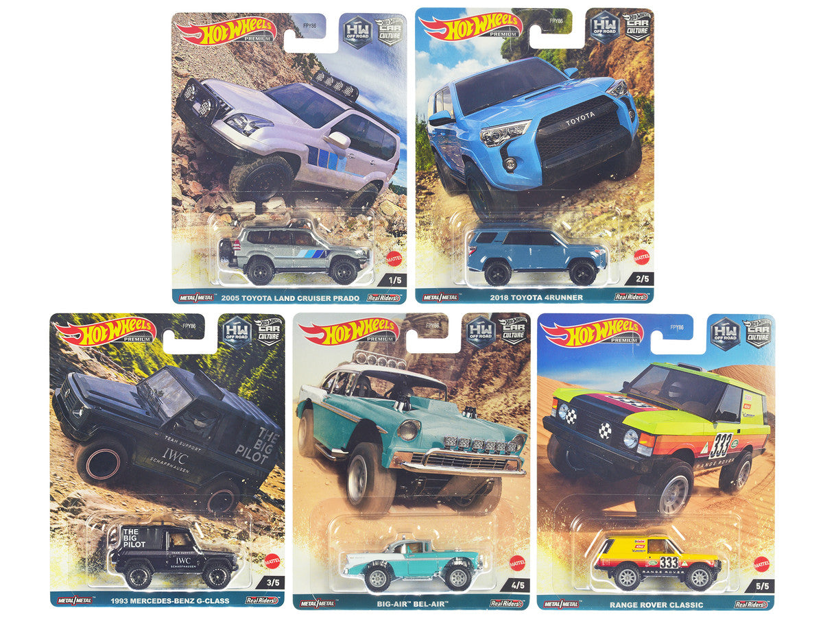 "HW Off Road" 5 piece Set "Car Culture" Series Diecast Model Cars by Hot Wheels LuxuryLifeWay Online Store