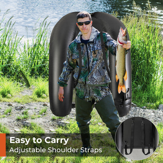 Inflatable Float Tube with Fish Ruler Rod Holder and Storage Pockets-Camouflage LuxuryLifeWay Online Store