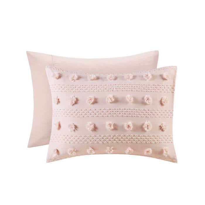 Full/Queen 3-Piece Pink Pompom Microfiber Comforter Set LuxuryLifeWay Online Store