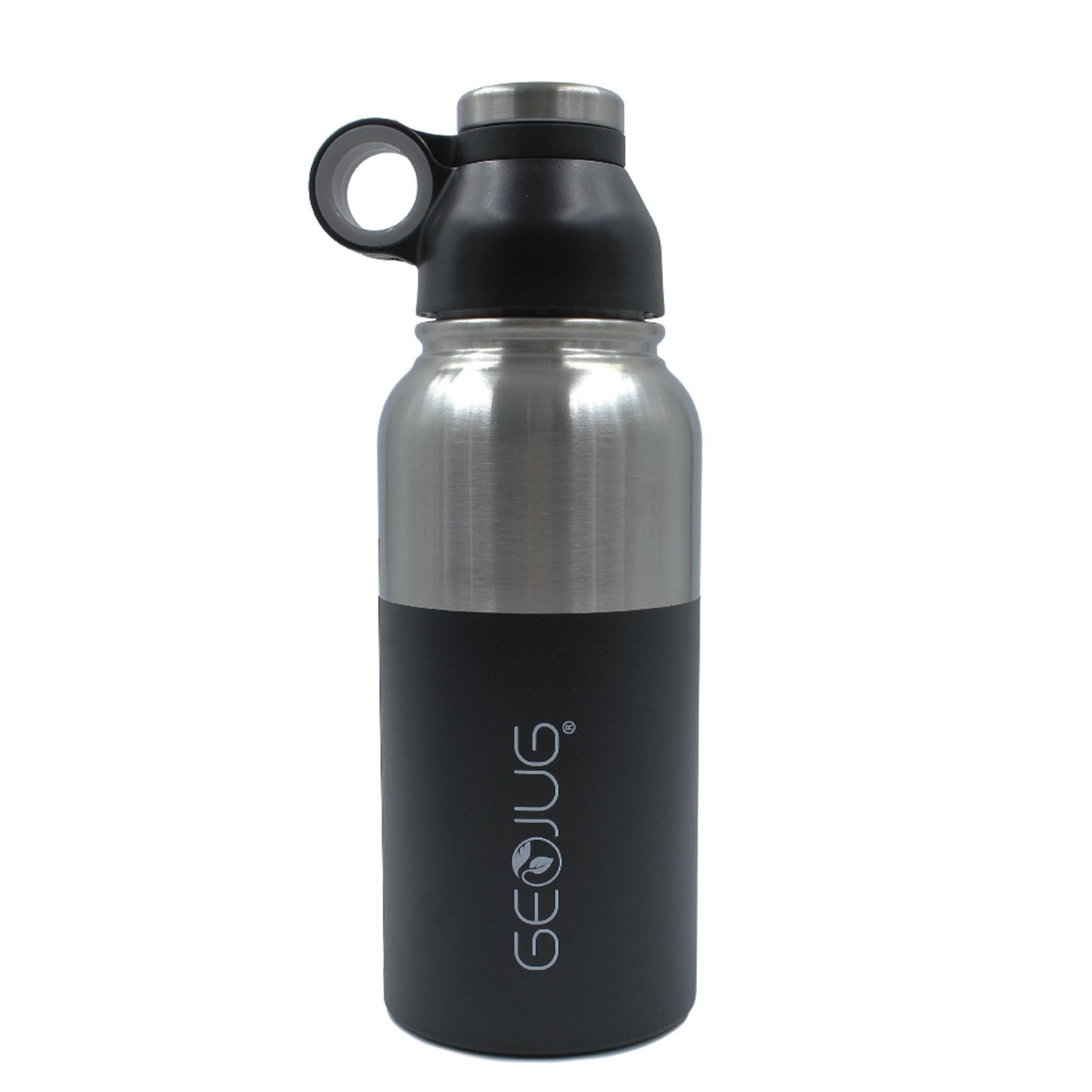 Brentwood GeoJug 32oz Stainless Steel Vacuum Insulated Water Bottle, Black LuxuryLifeWay Online Store