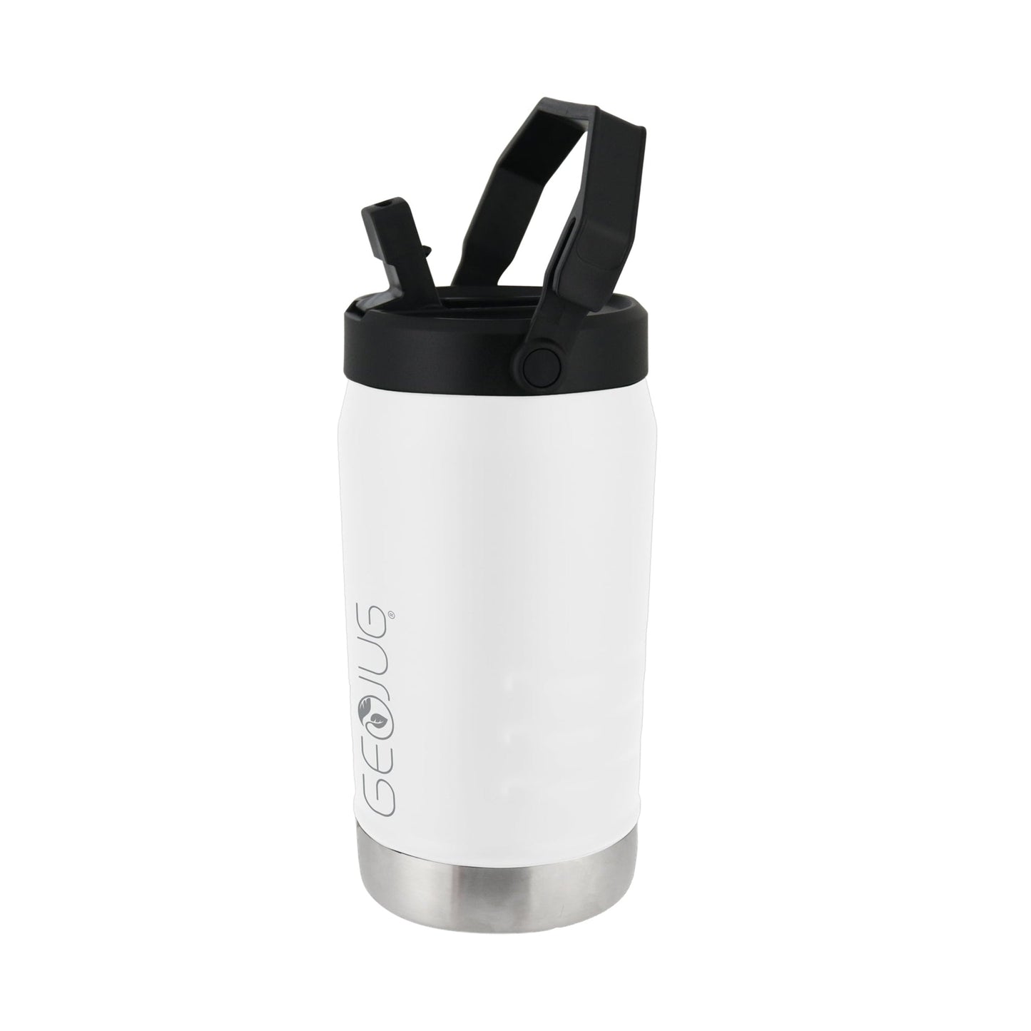 Brentwood GeoJug 40 Ounce Stainless Steel Insulated Water Bottle in Cream with Sports Lid LuxuryLifeWay Online Store