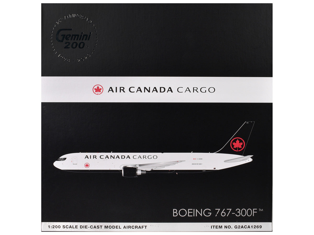 Boeing 767-300F Commercial Aircraft "Air Canada Cargo" (C-GXHM) White with Black Tail "Gemini 200" Series 1/200 Diecast Model Airplane by GeminiJets LuxuryLifeWay Online Store
