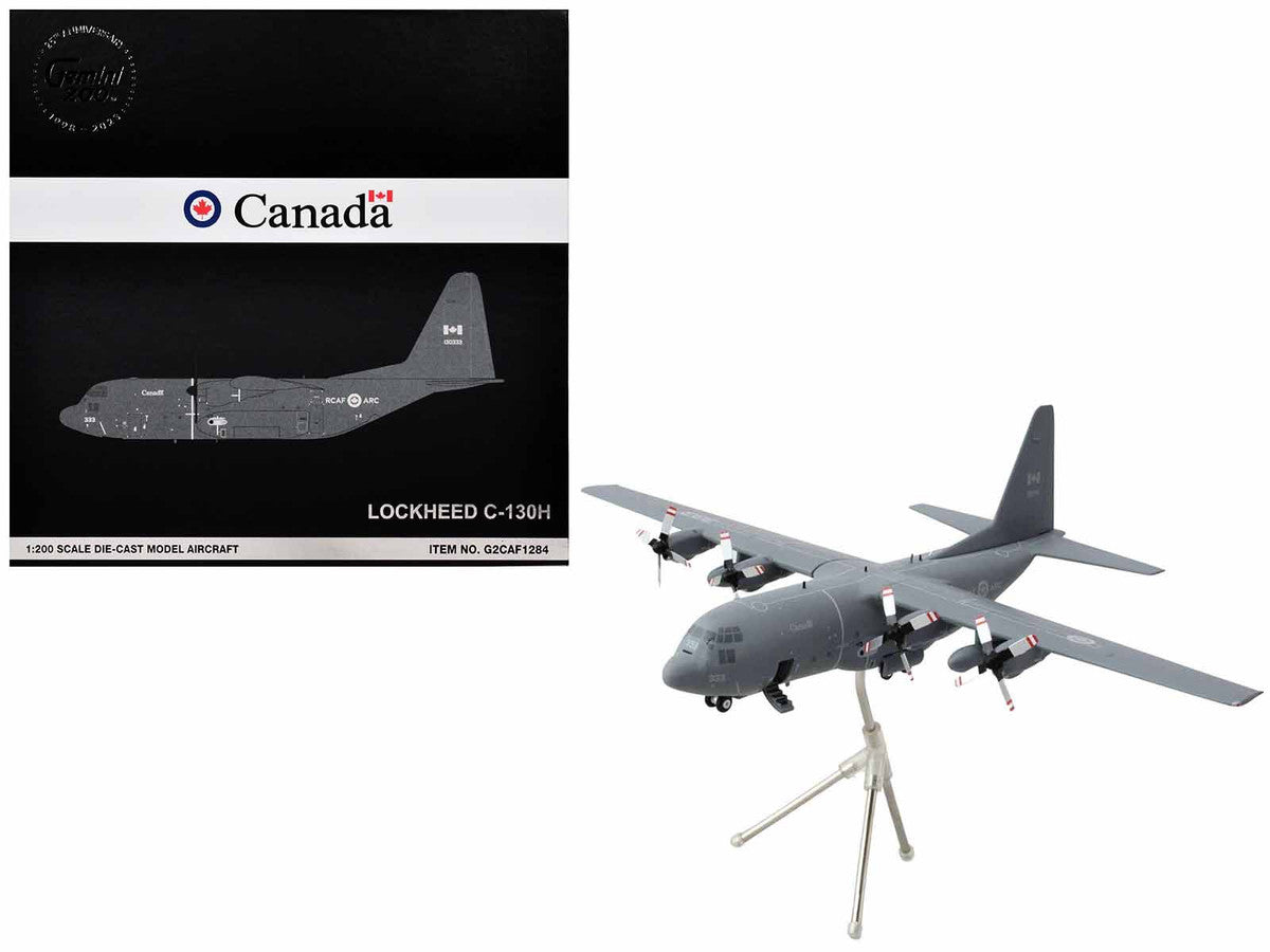 Lockheed C-130H Hercules Transport Aircraft "Royal Canadian Air Force" (130333) Gray "Gemini 200" Series 1/200 Diecast Model Airplane by GeminiJets LuxuryLifeWay Online Store