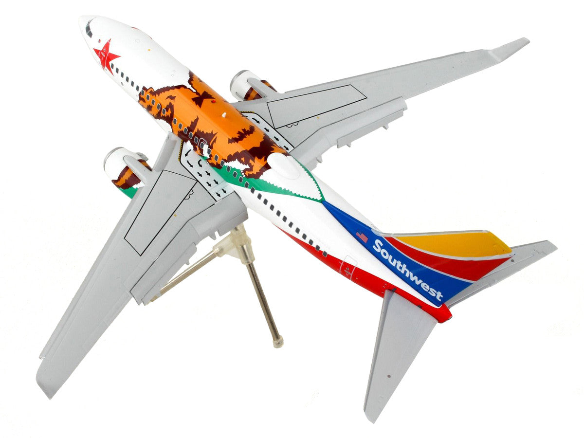 Boeing 737-700 Commercial Aircraft with Flaps Down "Southwest Airlines - California One" California Flag Livery "Gemini 200" Series 1/200 Diecast Model Airplane by GeminiJets LuxuryLifeWay Online Store