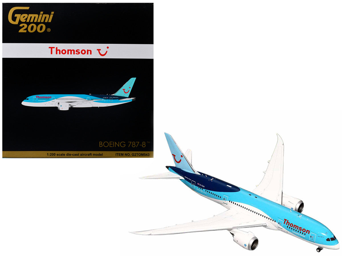 Boeing 787-8 Commercial Aircraft "Thomson - TUI Airways" Blue and White "Gemini 200" Series 1/200 Diecast Model Airplane by GeminiJets LuxuryLifeWay Online Store