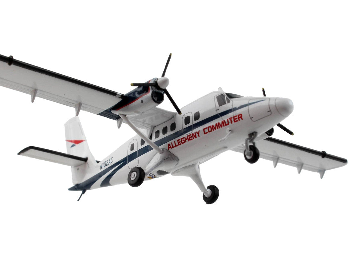 De Havilland DHC-6-300 Commercial Aircraft "Allegheny Airlines" White with Blue Stripes "Gemini 200" Series 1/200 Diecast Model Airplane by GeminiJets LuxuryLifeWay Online Store