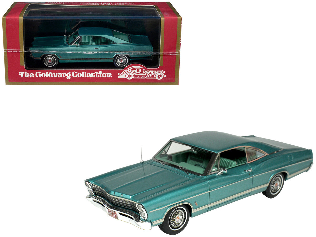 1967 Ford Galaxie Clearwater Aqua Metallic with Aqua Interior Limited Edition to 200 pieces Worldwide 1/43 Model Car by Goldvarg Collection LuxuryLifeWay Online Store