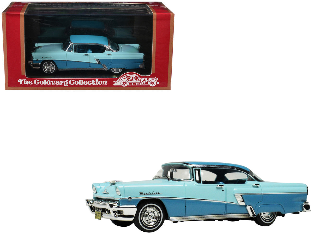 1956 Mercury Montclair Phaeton Lauderdale Blue and Niagara Blue with Blue Interior Limited Edition to 200 pieces Worldwide 1/43 Model Car by Goldvarg Collection LuxuryLifeWay Online Store