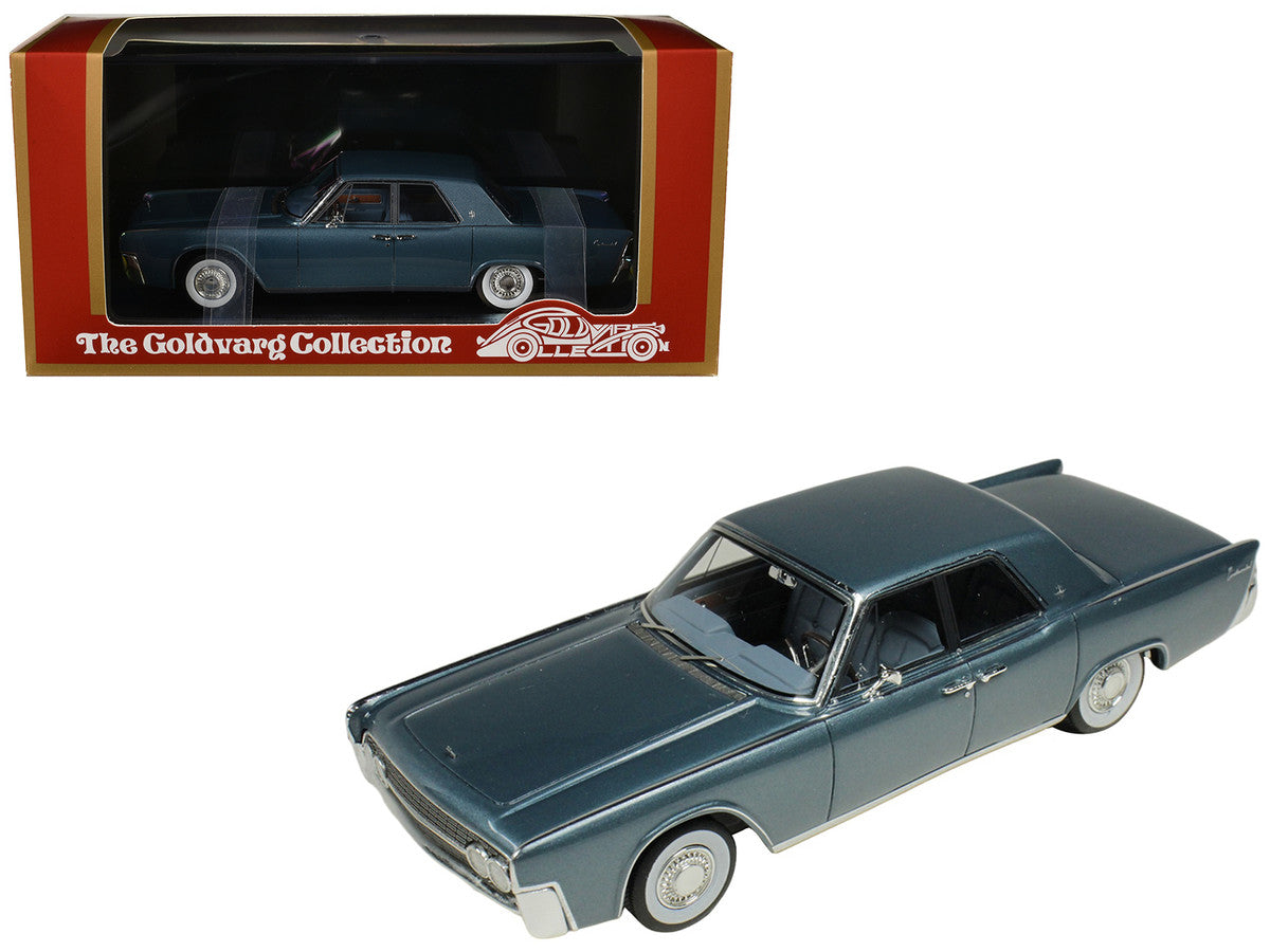 1962 Lincoln Continental Oxford Gray Metallic with Blue Interior Limited Edition to 200 pieces Worldwide 1/43 Model Car by Goldvarg Collection LuxuryLifeWay Online Store