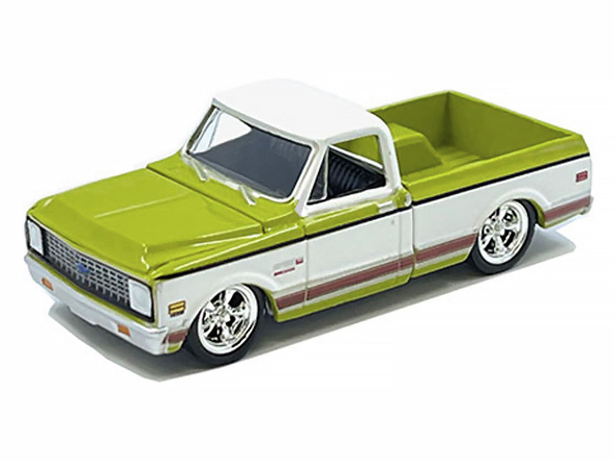 1972 Chevrolet C-10 Short Bed Pickup Truck Mustard Yellow and White "Mijo Exclusives" Series 1/64 Diecast Model Car by Greenlight LuxuryLifeWay Online Store