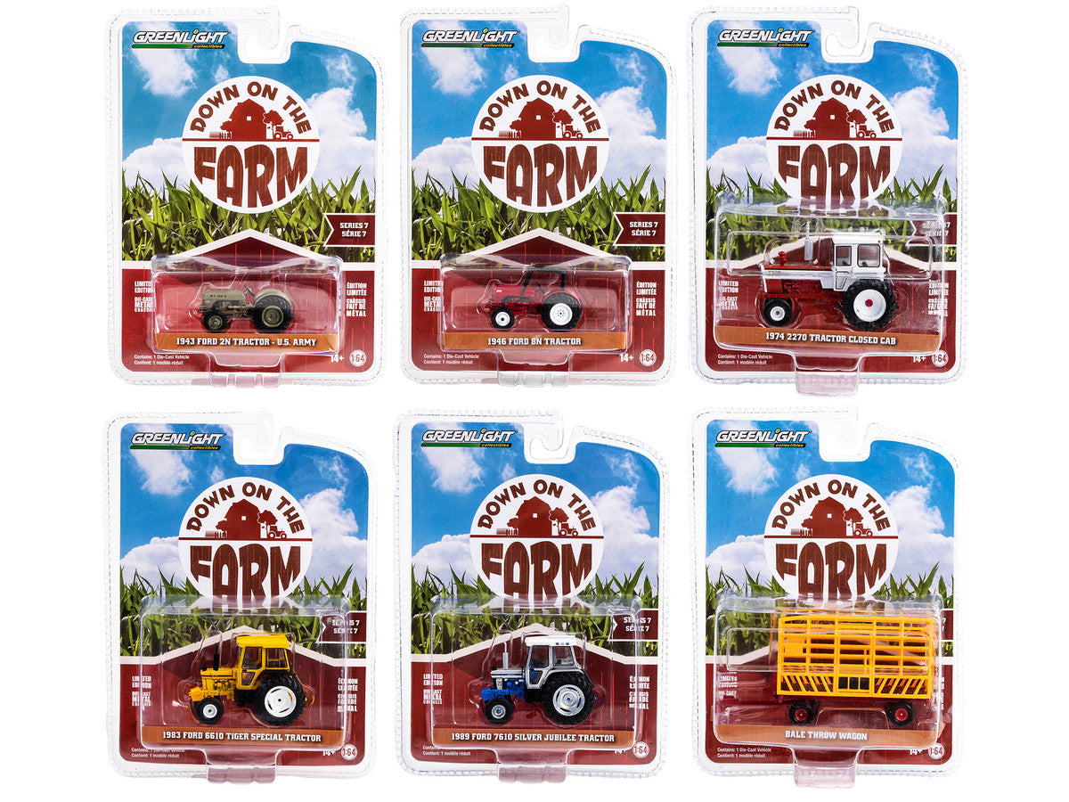"Down on the Farm" Series Set of 6 pieces Release 7 1/64 Diecast Models by Greenlight LuxuryLifeWay Online Store
