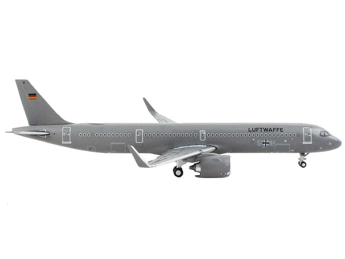 Airbus A321neo Transport Aircraft "German Luftwaffe" Gray "Gemini Macs" Series 1/400 Diecast Model Airplane by GeminiJets LuxuryLifeWay Online Store