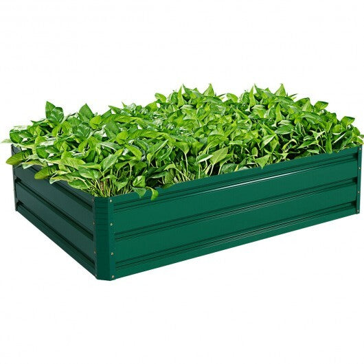 47.5 Inch Patio Raised Garden Bed Vegetable Flower Planter - Color: Dark Green - Size: 47 inches LuxuryLifeWay Online Store
