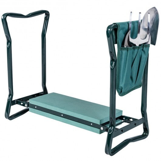 Folding Sturdy Garden Kneeler Pad and Cushion Seat - Color: Green LuxuryLifeWay Online Store