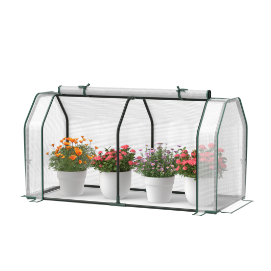 47.5 x 21.5 x 24 Inch Mini Greenhouse with Roll-up Zipper Door LuxuryLifeWay Online Store