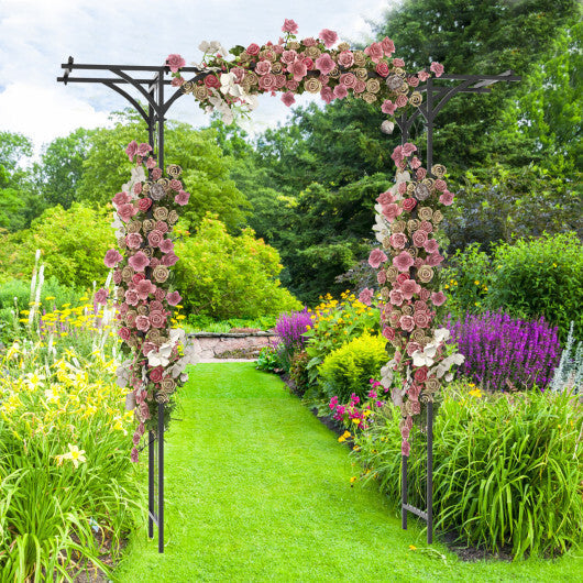 6.8 Feet Garden Arbor with Trellises for Climbing Plant Vine Rose LuxuryLifeWay Online Store