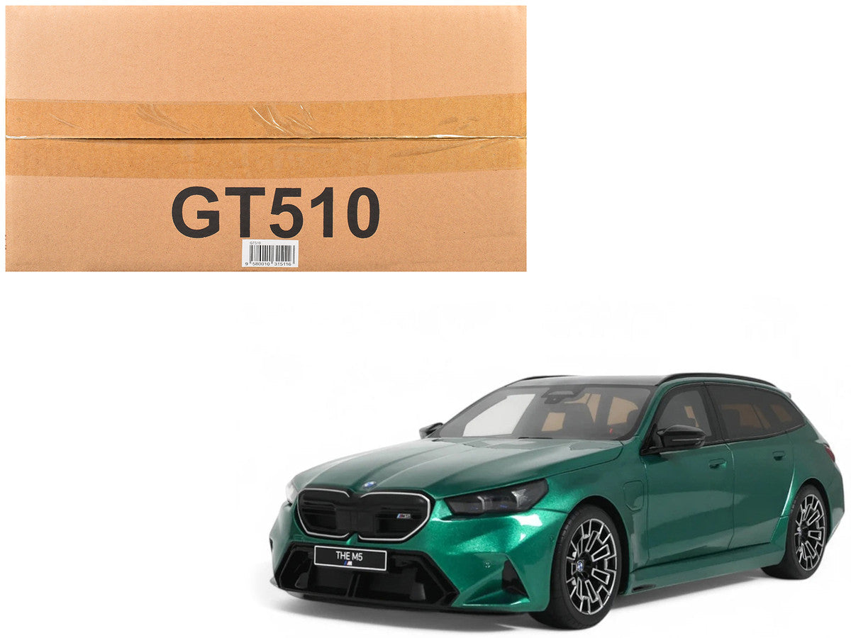 2024 BMW M5 Touring (G99) Isle of Man Green Metallic with Black Top 1/18 Model Car by GT Spirit LuxuryLifeWay Online Store