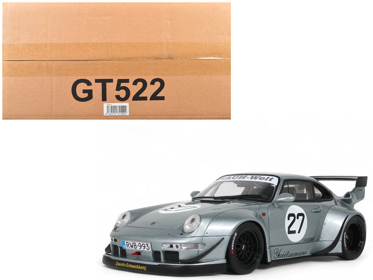2024 RWB Yuiitsumuni #27 Silver Metallic 1/18 Model Car by GT Spirit LuxuryLifeWay Online Store