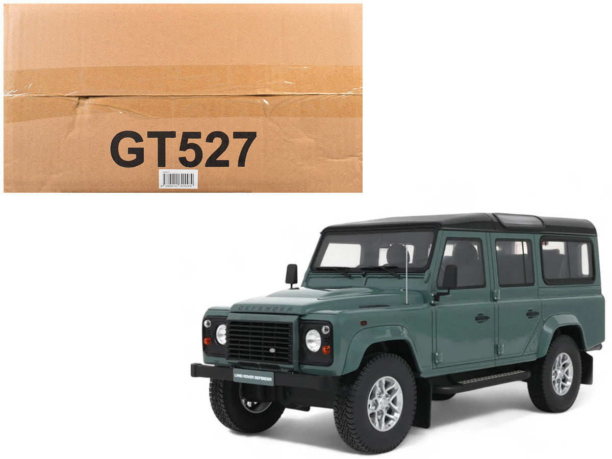 2016 Land Rover Defender 3 Station Wagon Green with Black Top 1/18 Model Car by GT Spirit LuxuryLifeWay Online Store