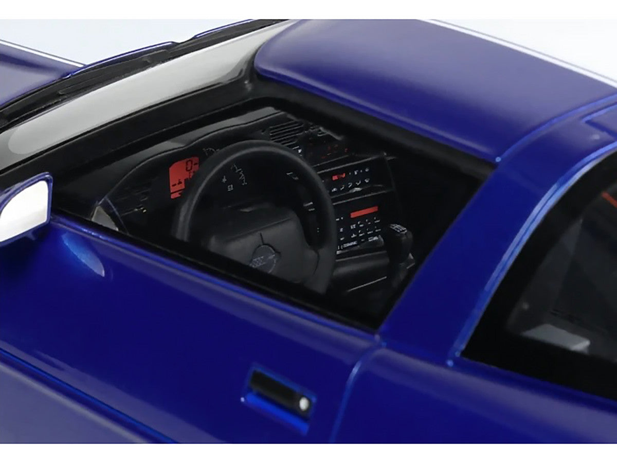 1996 Chevrolet Corvette C4 Grand Sport Blue Metallic with White Stripe 1/18 Model Car by GT Spirit LuxuryLifeWay Online Store
