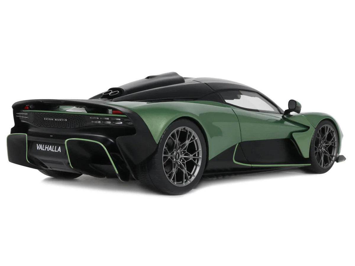 2025 Aston Martin Valhalla Green Metallic with Black Top 1/18 Model Car by GT Spirit LuxuryLifeWay Online Store