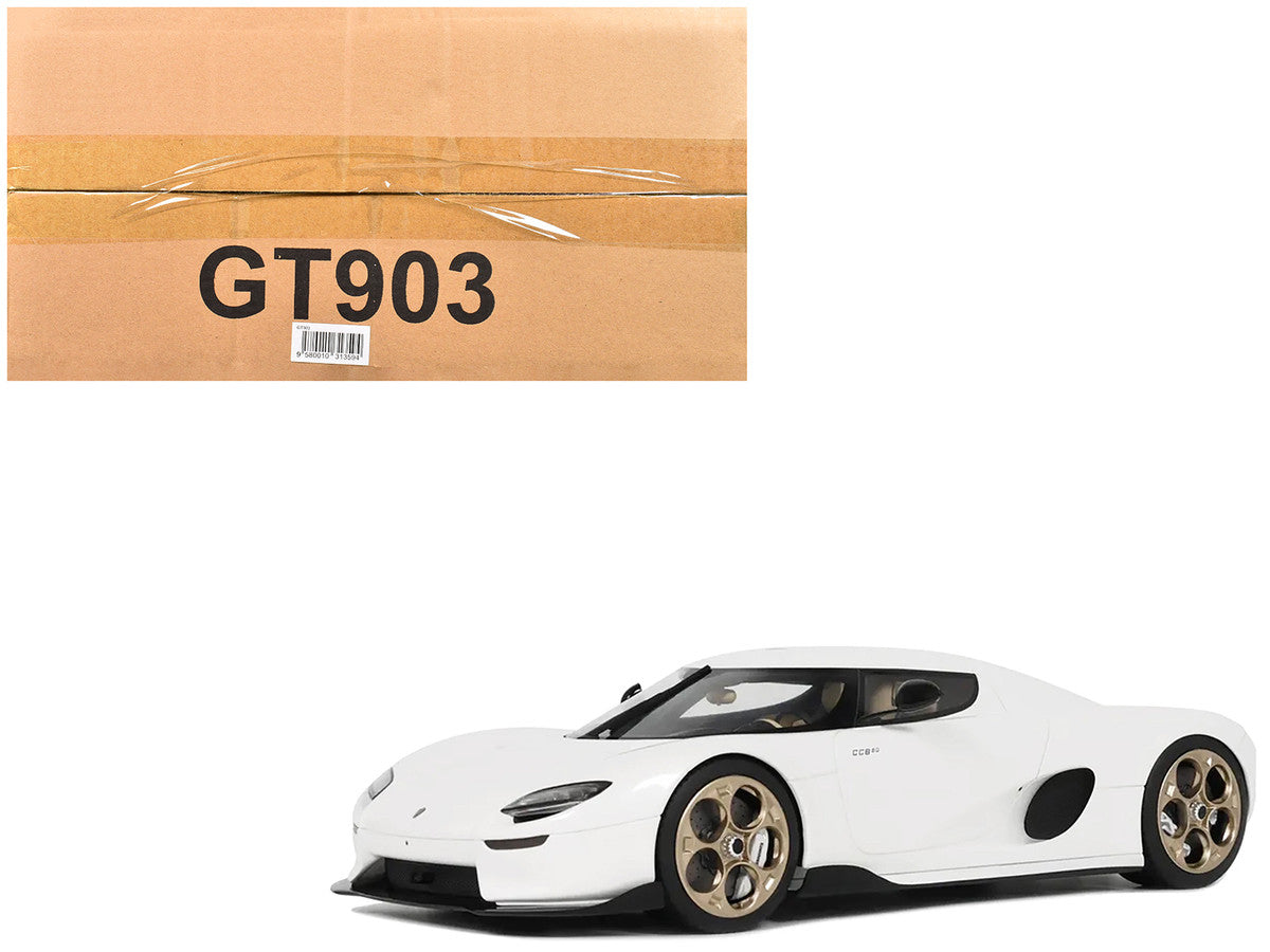 2024 Koenigsegg CC850 Crystal White 1/18 Model Car by GT Spirit LuxuryLifeWay Online Store