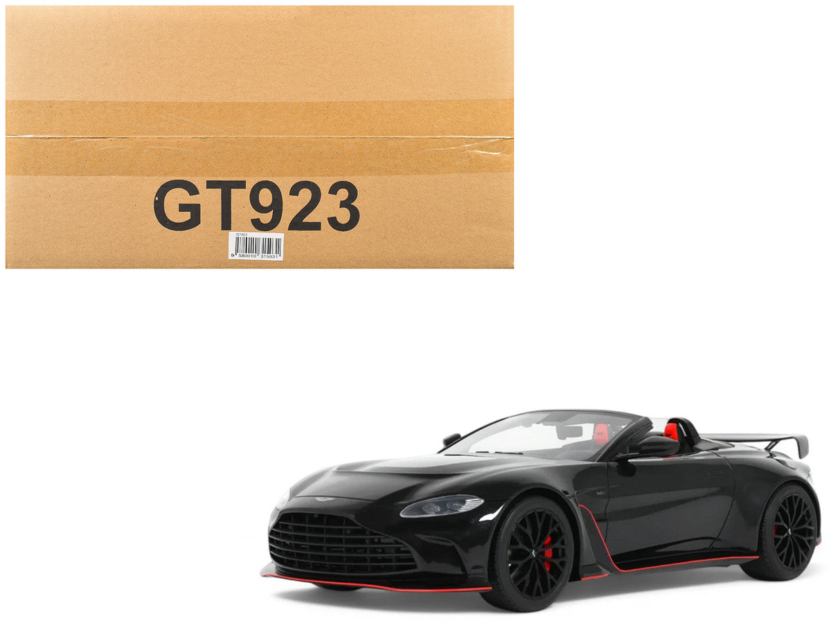2023 Aston Martin V12 Vantage Roadster Onyx Black 1/18 Model Car by GT Spirit LuxuryLifeWay Online Store