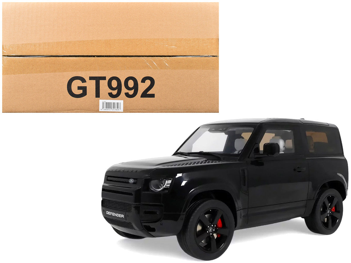 2021 Land Rover Defender 90 P400 X-Dynamic HSE Black Metallic 1/18 Model Car by GT Spirit LuxuryLifeWay Online Store