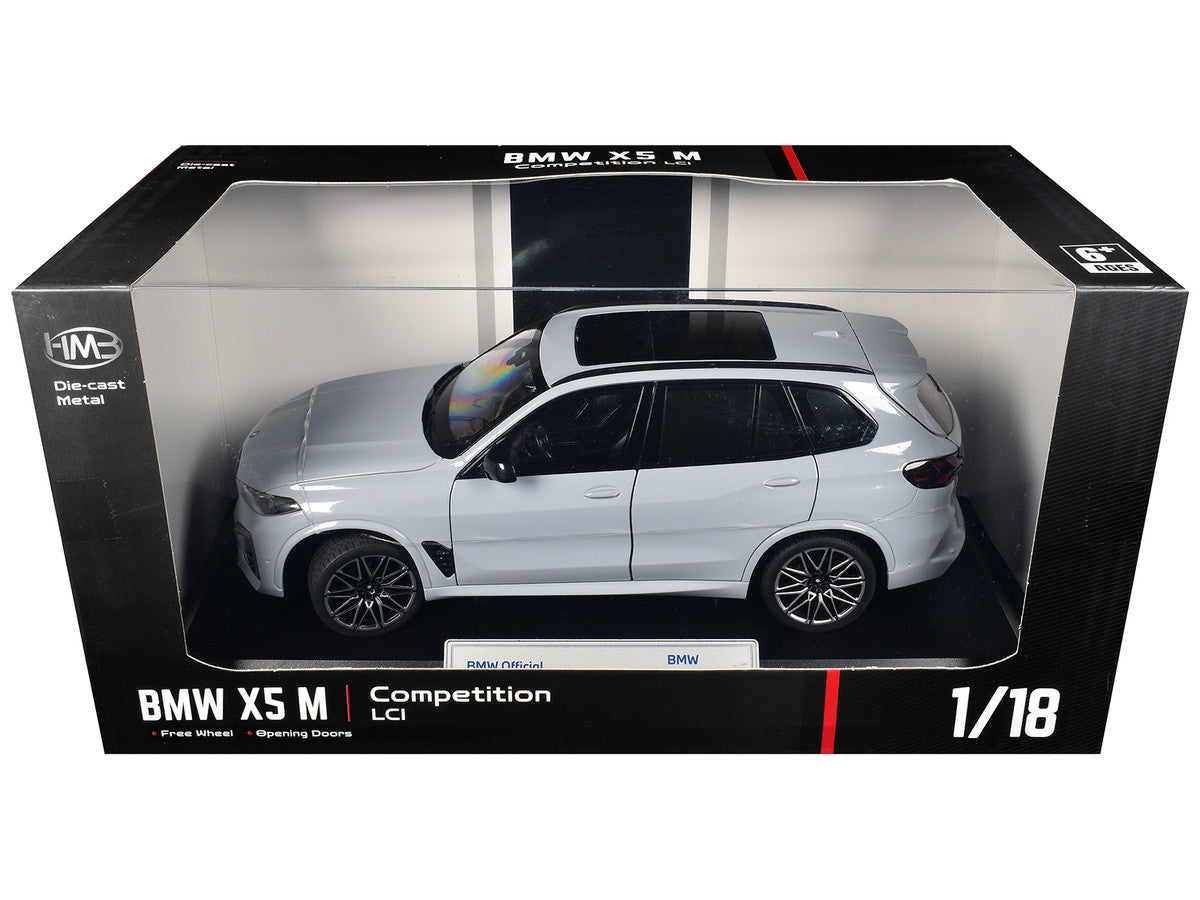 BMW X5 M Competition LCI Gray with Moonroof 1/18 Diecast Model Car by Heimanba LuxuryLifeWay Online Store
