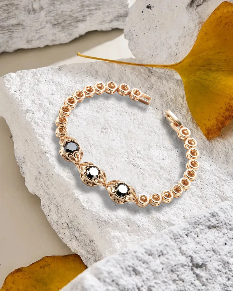 Kinel Hot Shiny Pink Natural Zircon Bride Drop Earrings for Women Fashion 585 Rose Gold Color High Quality Daily Fine Jewelry Pi-Mart